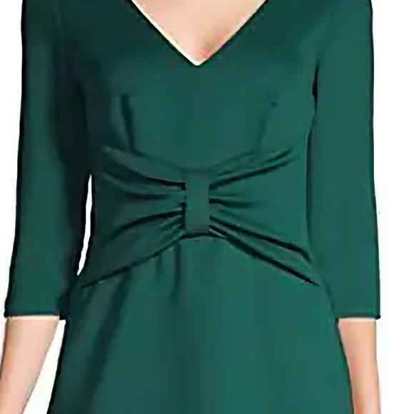 NEW! Eliza J V-Neck Sheath Green Coctail Dress, Size 4 - Picture 8 of 15